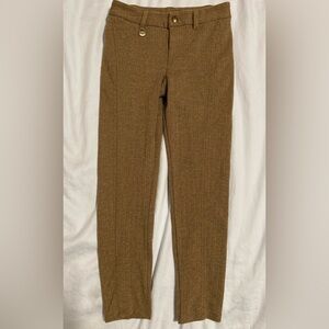 Polo by Ralph Lauren Stylish Tan Tweed Girl’s Pants Cotton Blend Size 6X